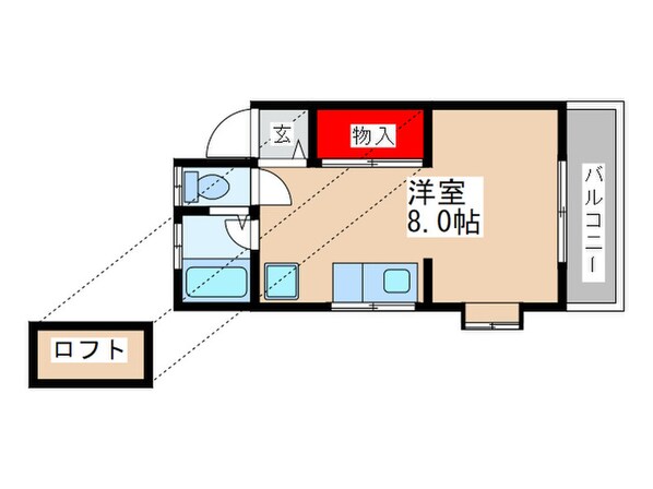 スカイマンションの物件間取画像